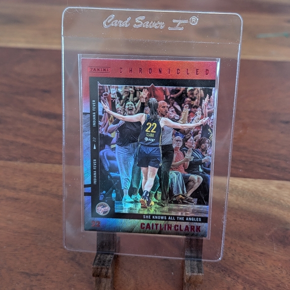 Lot Of 3 Caitlin Clark Chronicled 2025 Red Holo & Foil Cards 24, 36, 100 - Picture 3 of 8